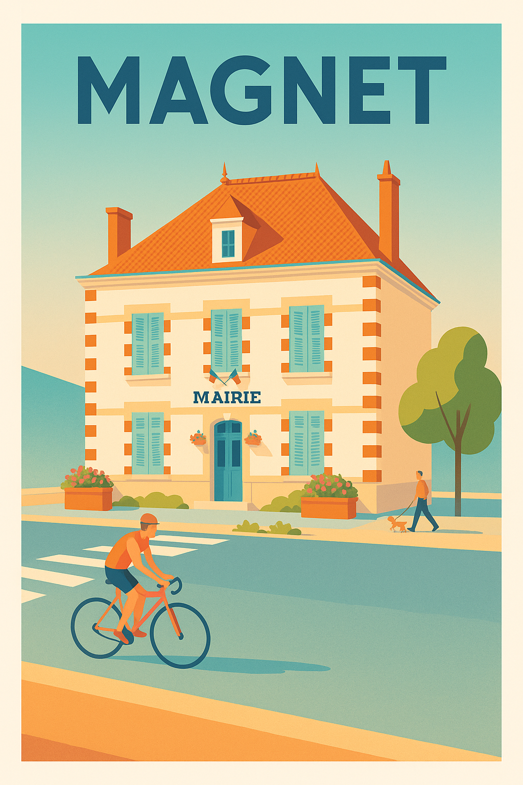 Affiche de Magnet - Douceur et sérénité au cœur du village