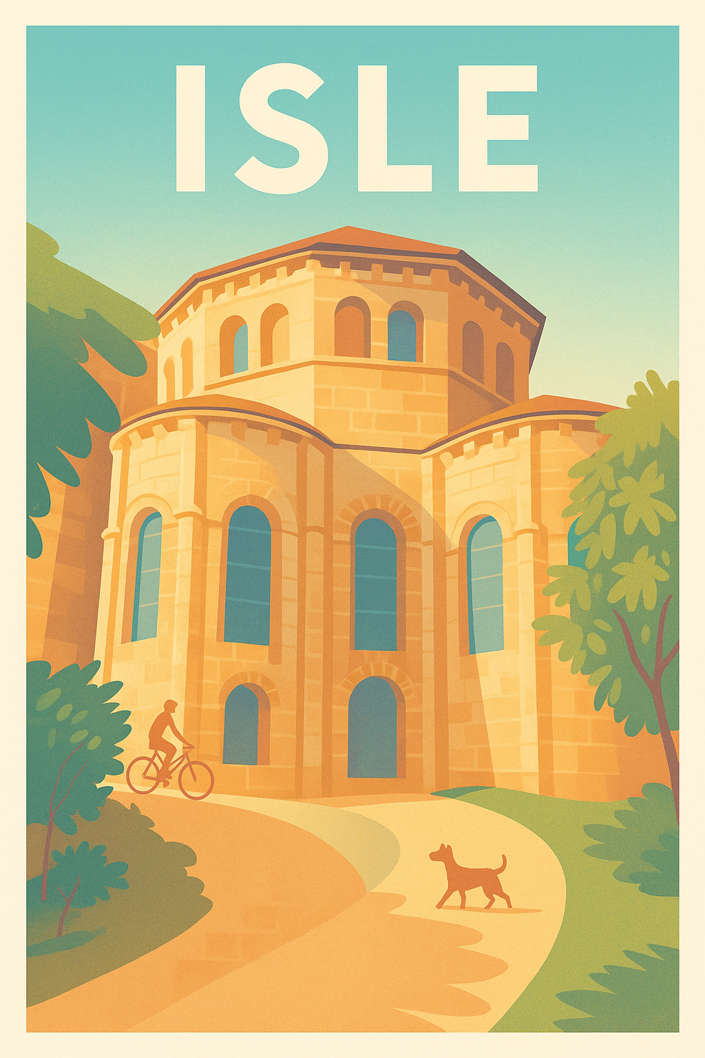 Affiche de Isle - Charme historique au cœur de la nature