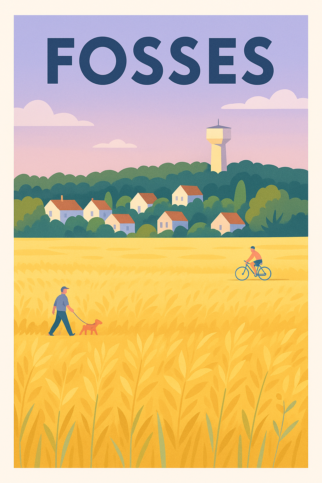 Affiche de Fosses - Douceur champêtre et sérénité