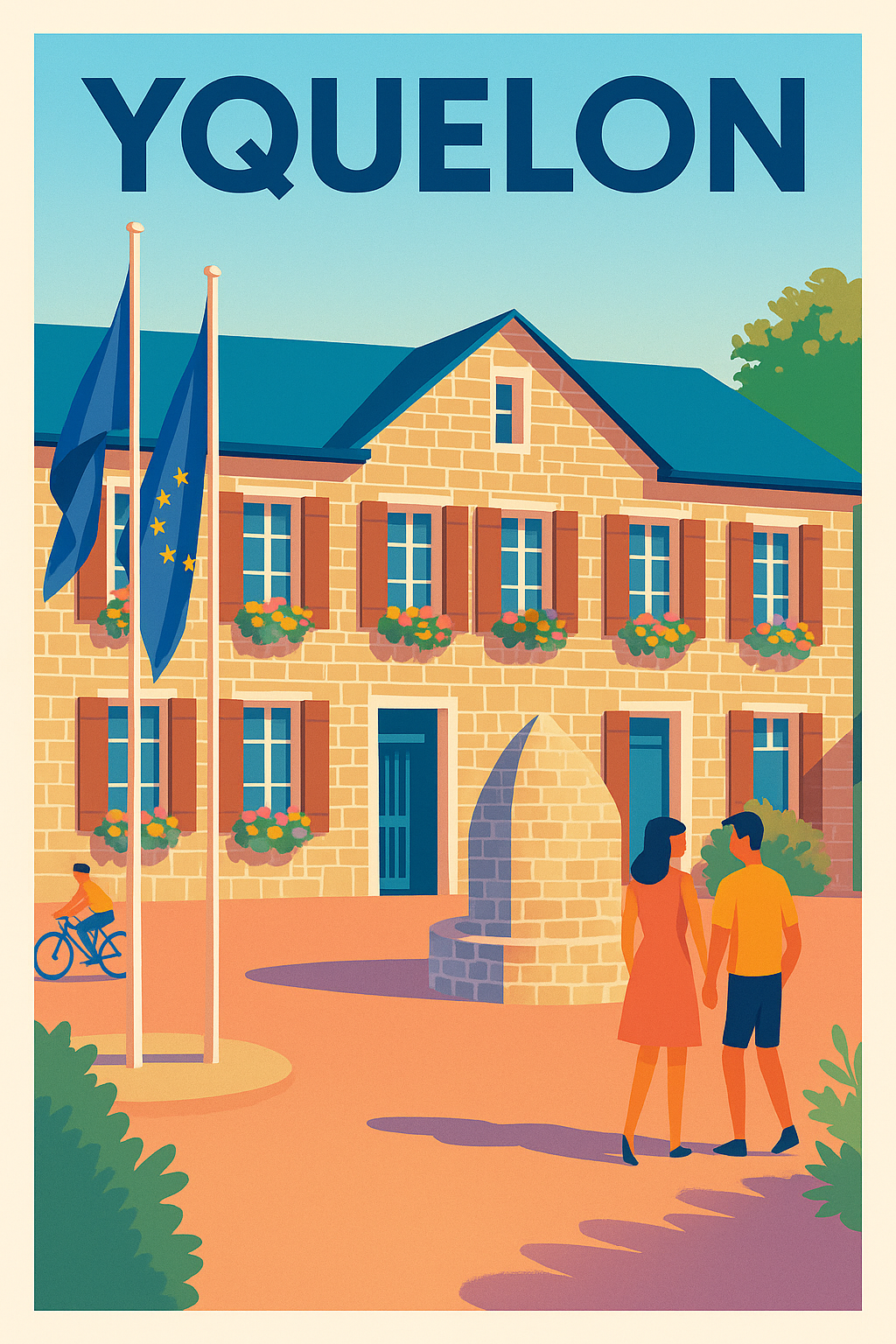Affiche de Yquelon - Charme et douceur normande