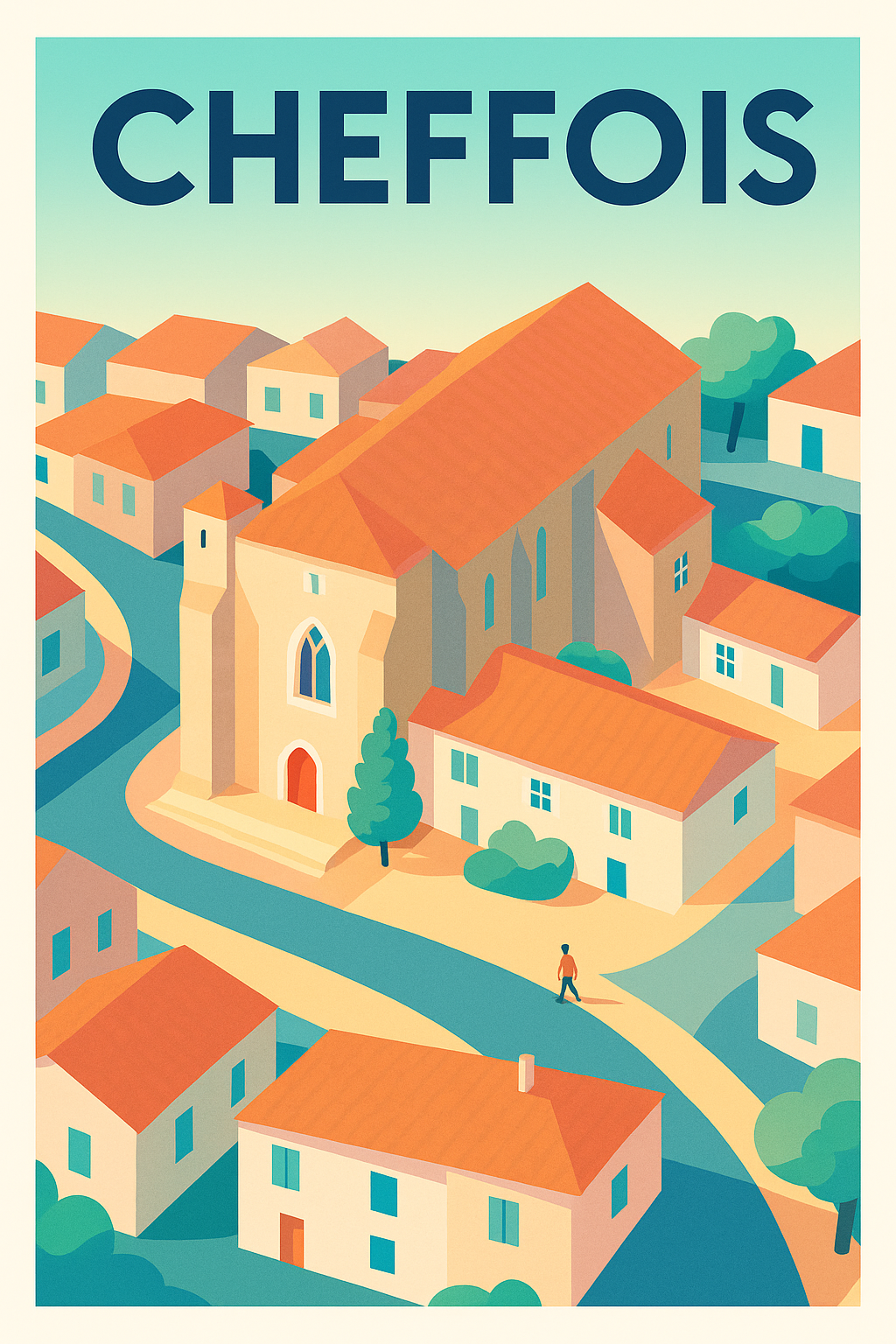 Affiche de Cheffois - Charme et Sérénité au Cœur du Village