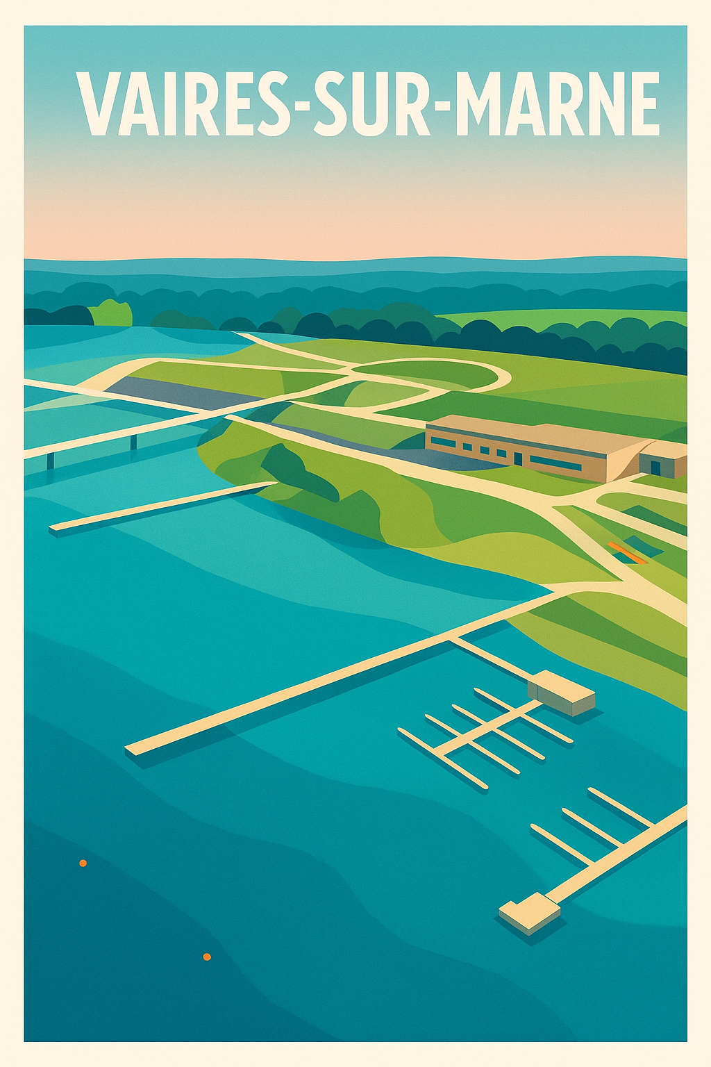 Affiche de Vaires-sur-Marne - Évasion et sérénité au fil de l'eau