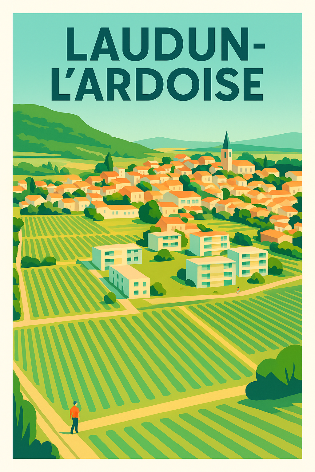 Affiche de Laudun-l'Ardoise - Charme et sérénité en Provence