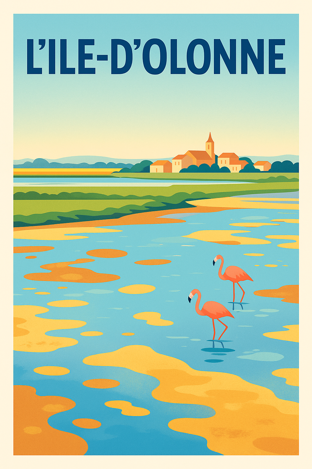 Affiche de L'Île-d'Olonne - Évasion nature et élégance