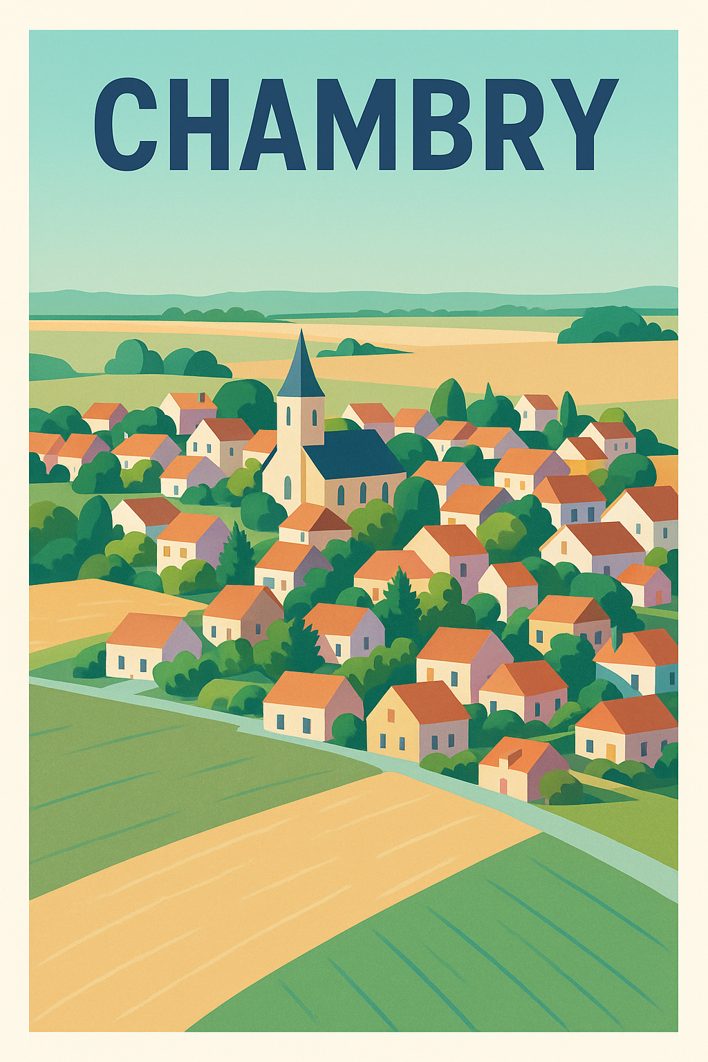 Affiche de Chambry - Charme bucolique et douceur de vie