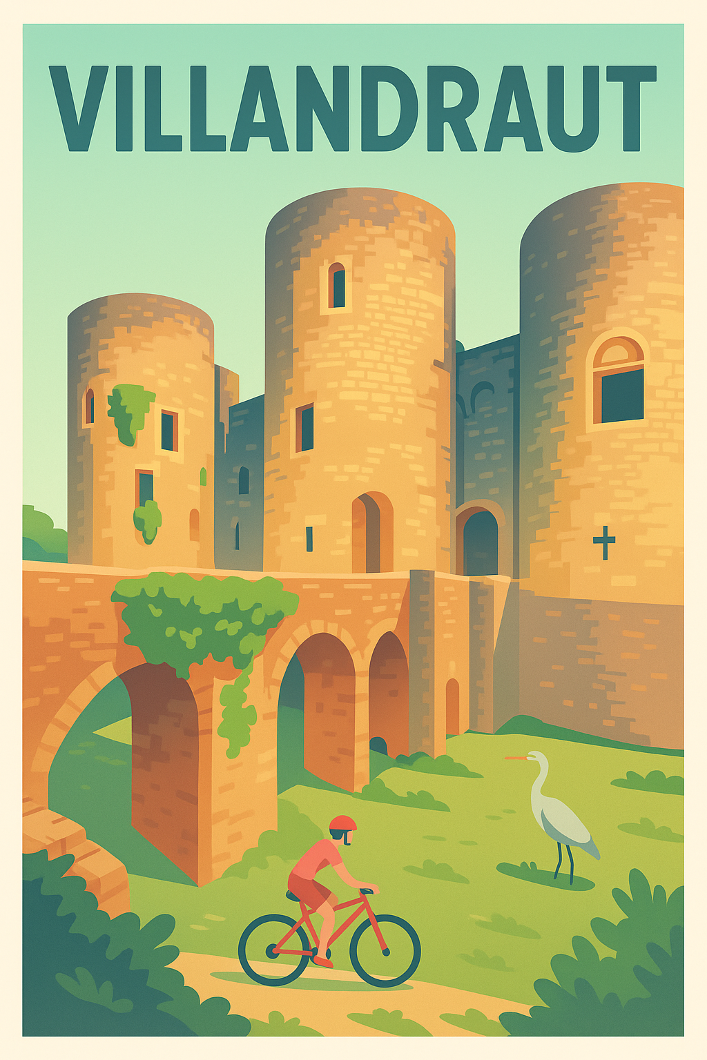Affiche de Villandraut - L’élégance médiévale en pleine nature