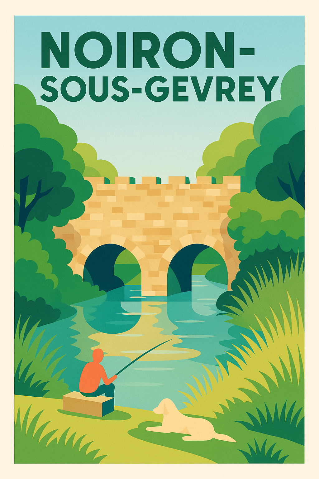 Affiche de Noiron-sous-Gevrey - Sérénité au fil de l'eau