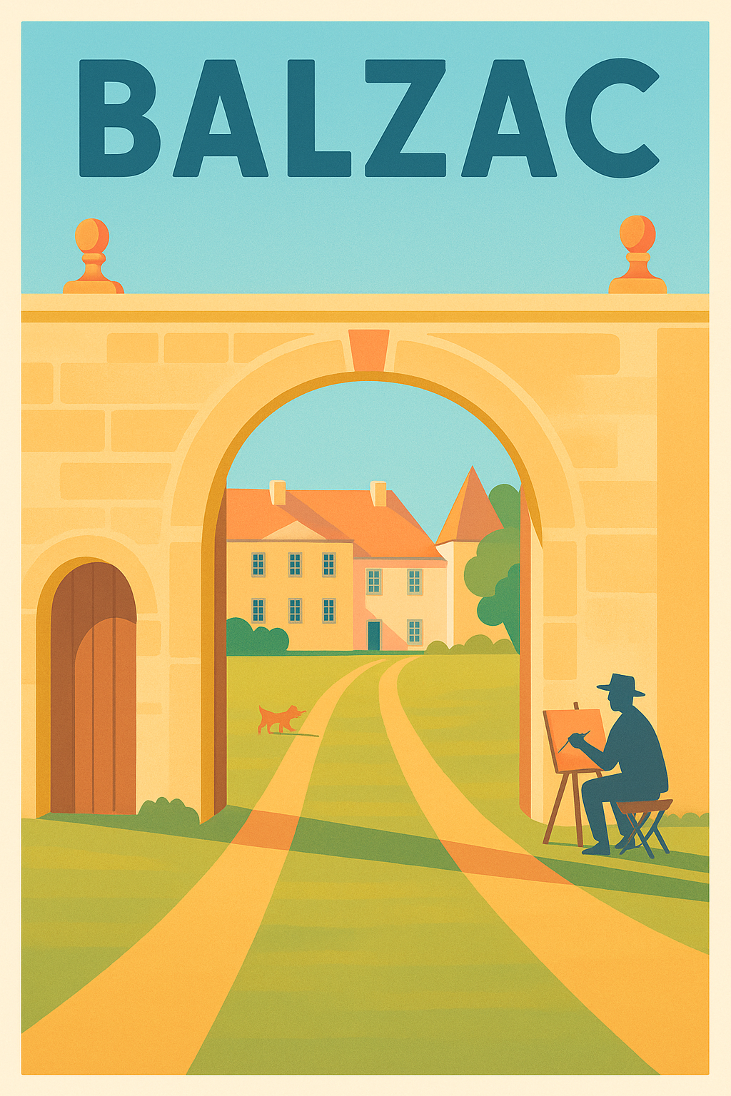 Affiche de Balzac - La douceur de vivre au cœur de la campagne