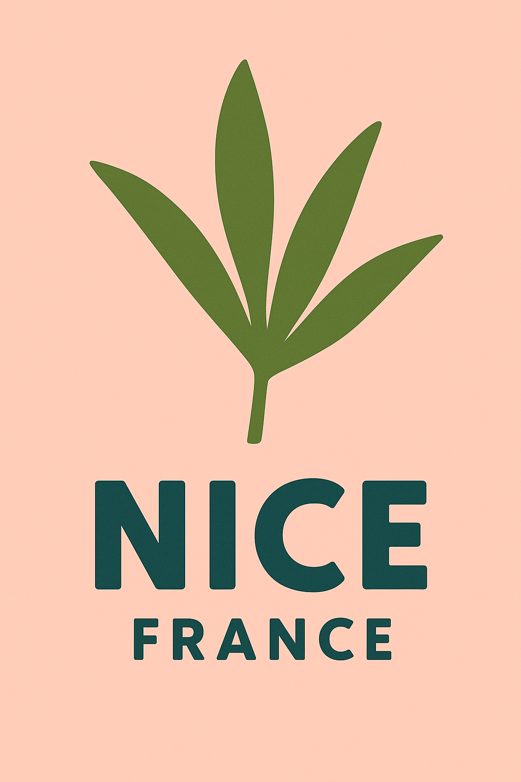 Affiche de Nice - Élégance et nature azuréenne
