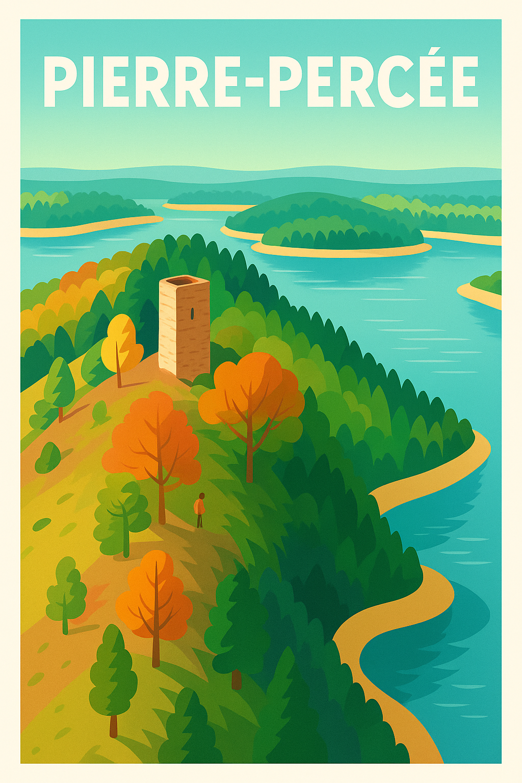 Affiche de Pierre-Percée - Évasion naturelle au cœur du paysage