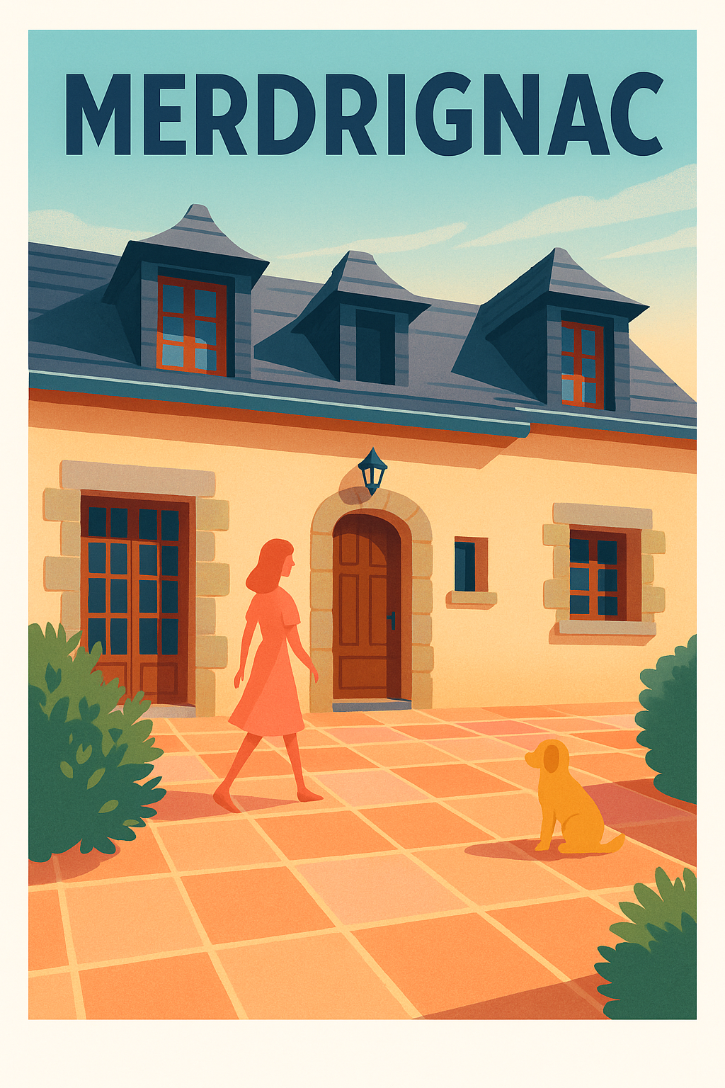 Affiche de Merdrignac - Charme et sérénité en Bretagne