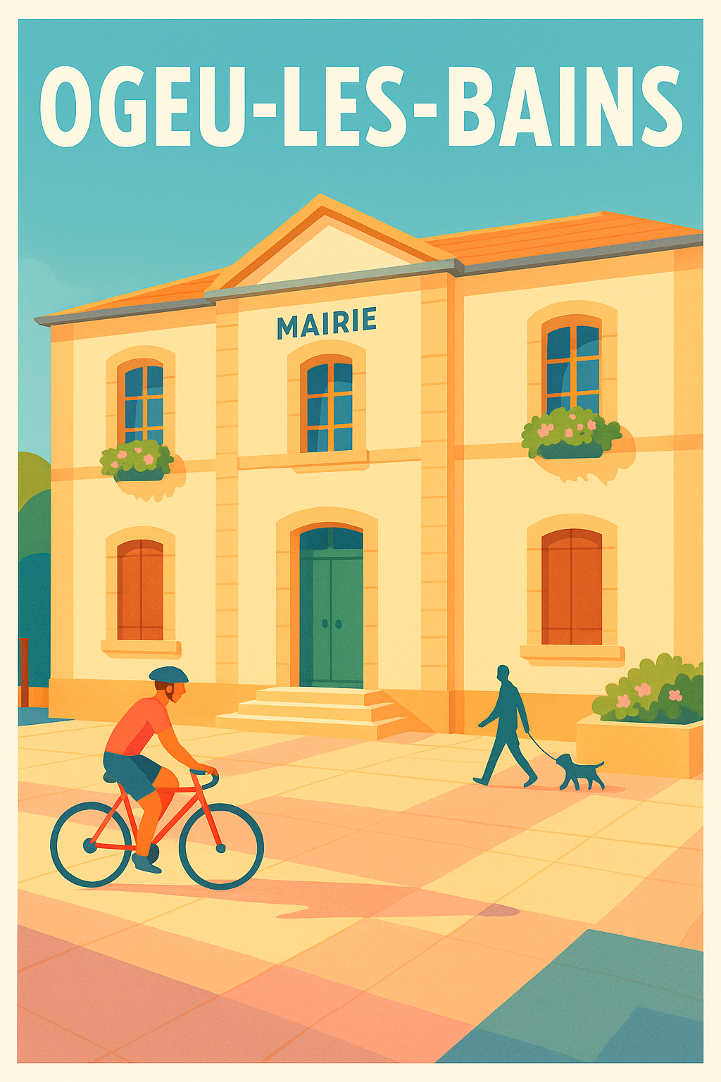 Affiche de Ogeu-les-Bains - Charme et douceur de vie à la mairie