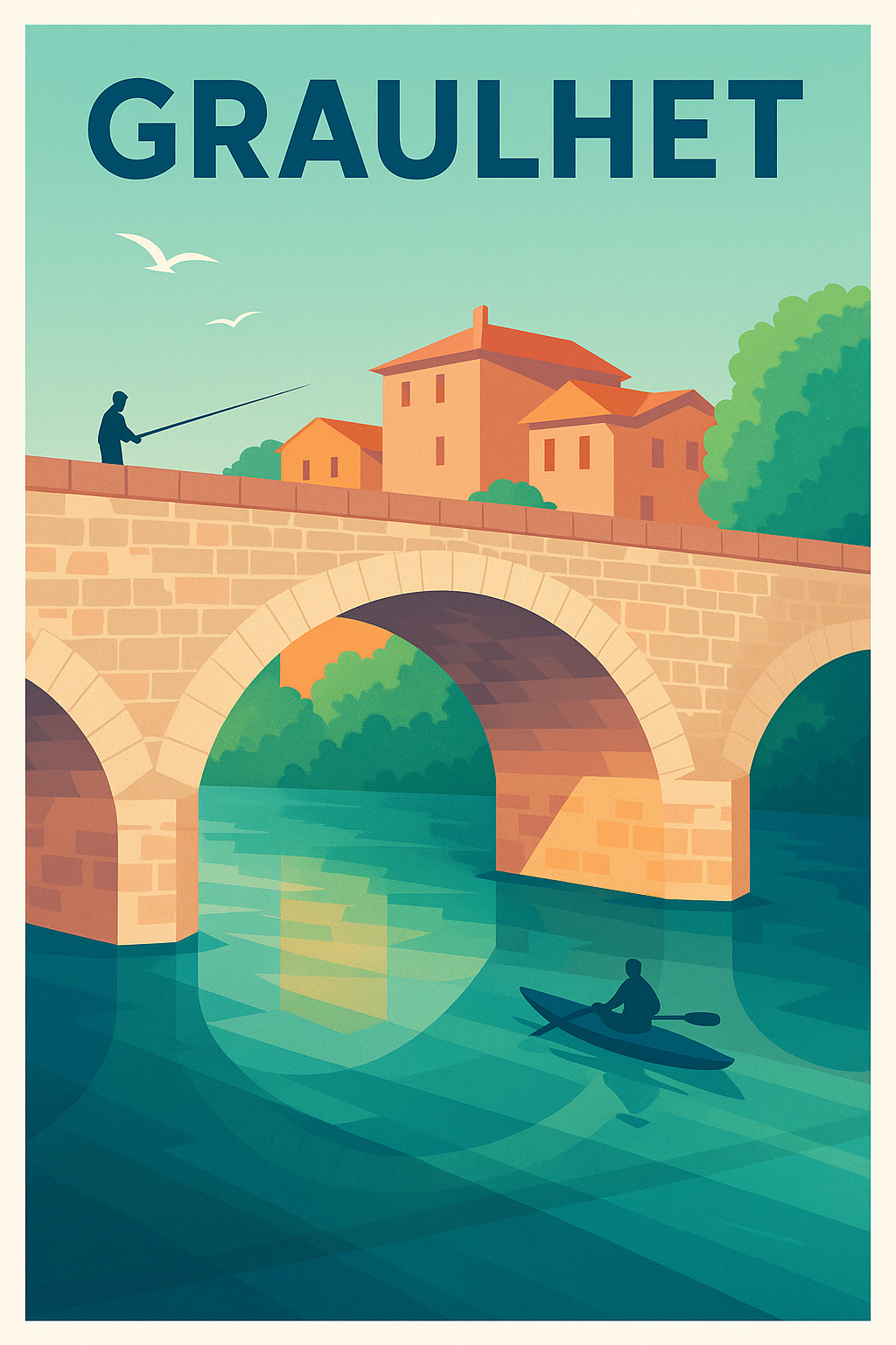 Affiche de Graulhet - Charme et sérénité au fil de l'eau