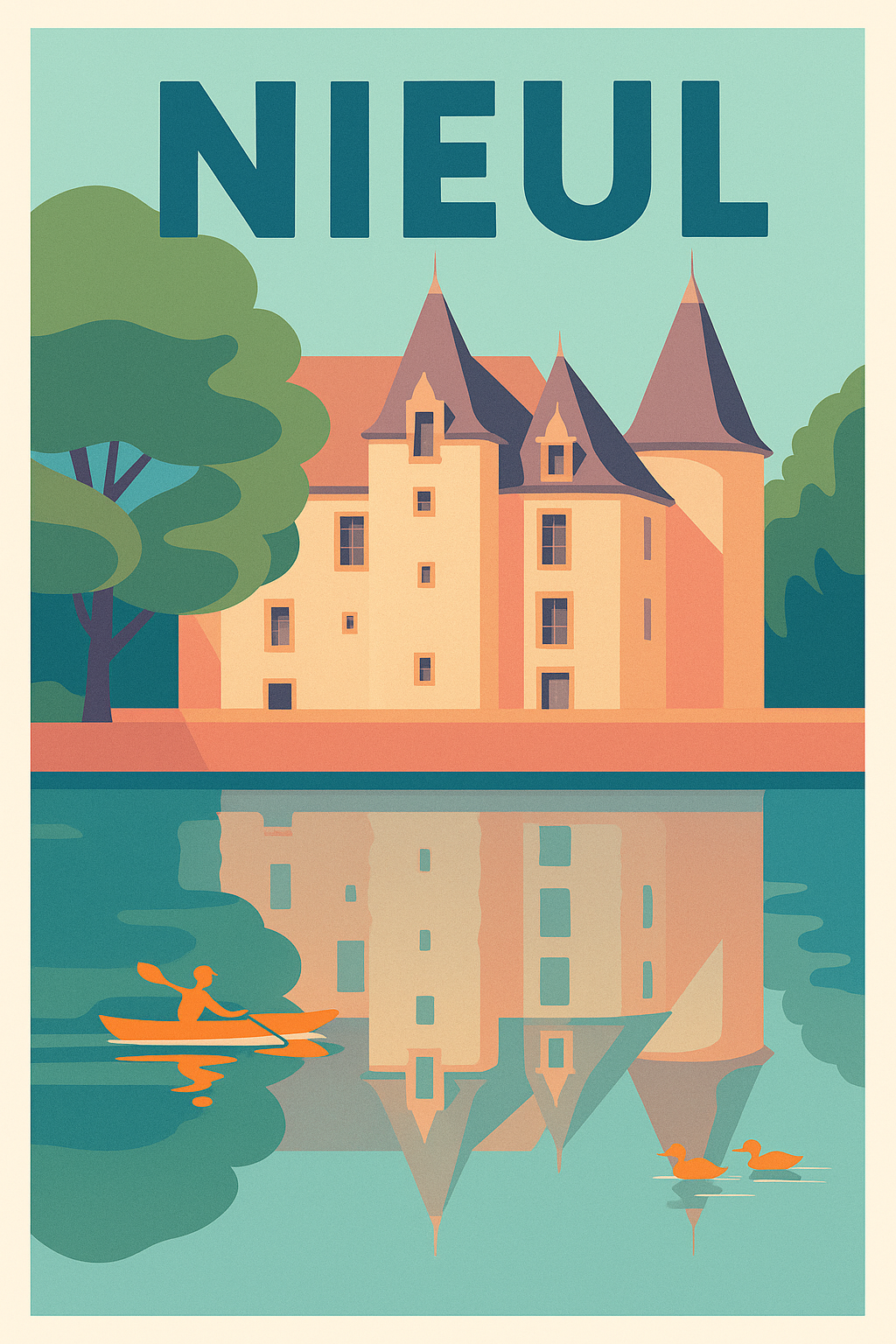 Affiche de Nieul - Charme et sérénité au fil de l'eau
