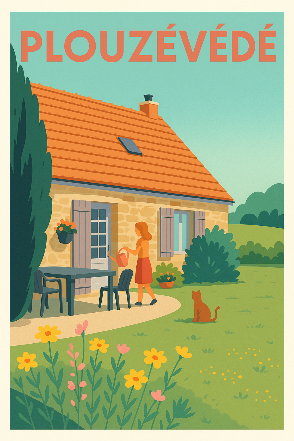 Affiche de Plouzévédé - Douceur de vie champêtre