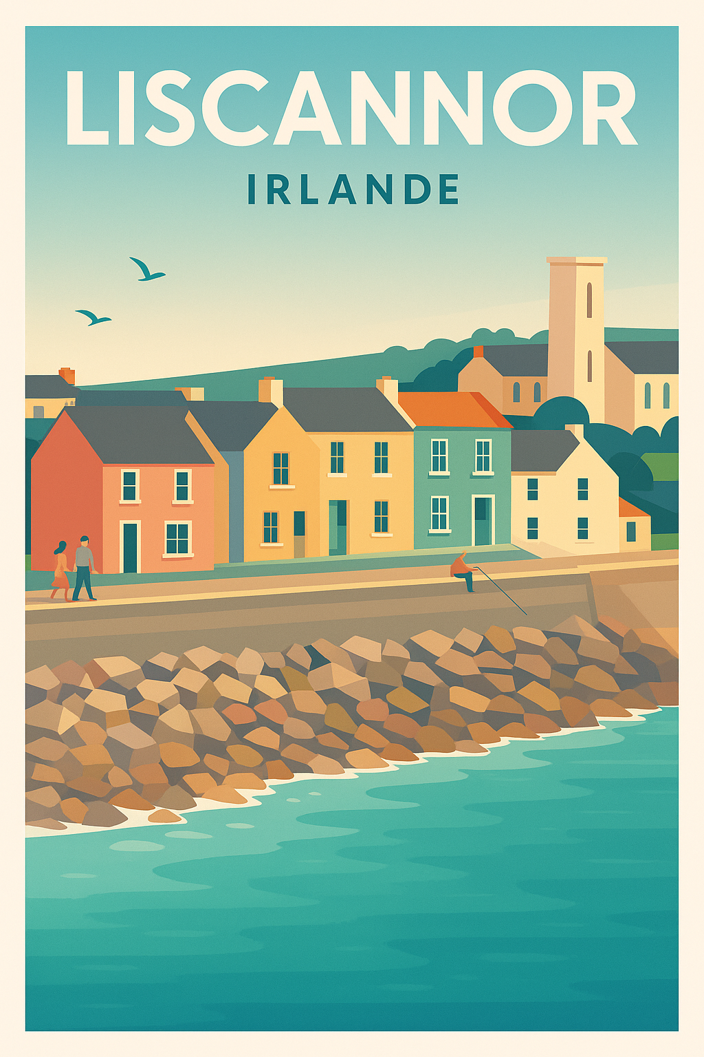 Affiche de Liscannor - Charme côtier irlandais