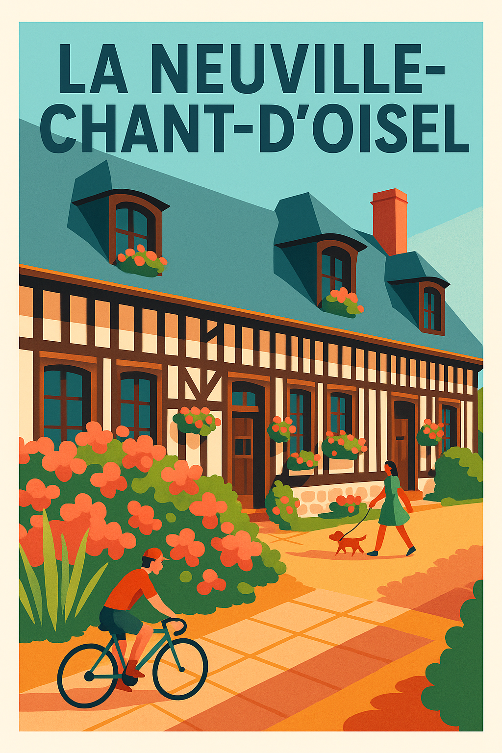 Affiche de La Neuville-Chant-d'Oisel - Charme bucolique normand