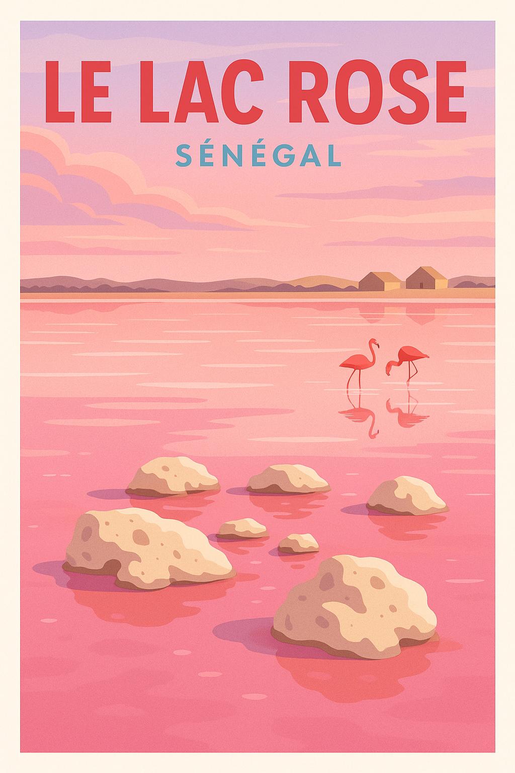 Affiche de Le Lac Rose - L’évasion exotique du Sénégal