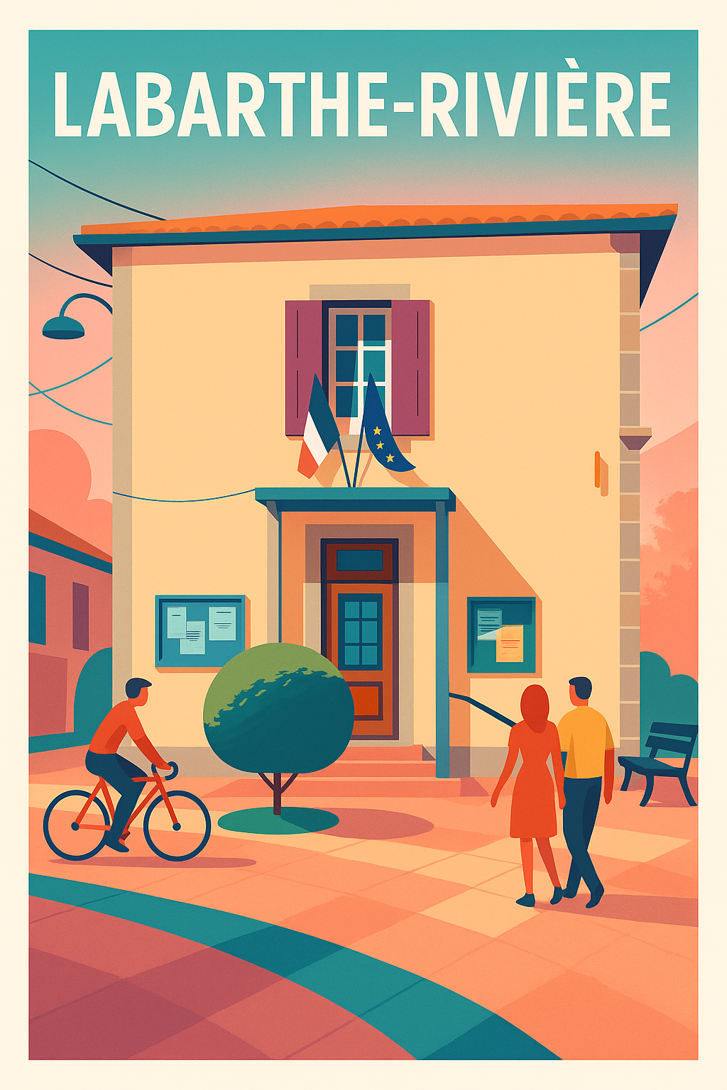 Affiche de Labarthe-Rivière - Un coin de charme au cœur de la vie locale