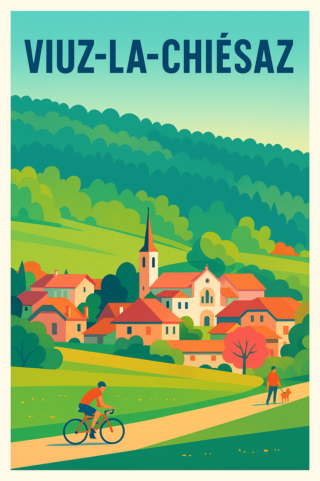 Affiche de Viuz-la-Chiésaz - Charme et sérénité à la campagne
