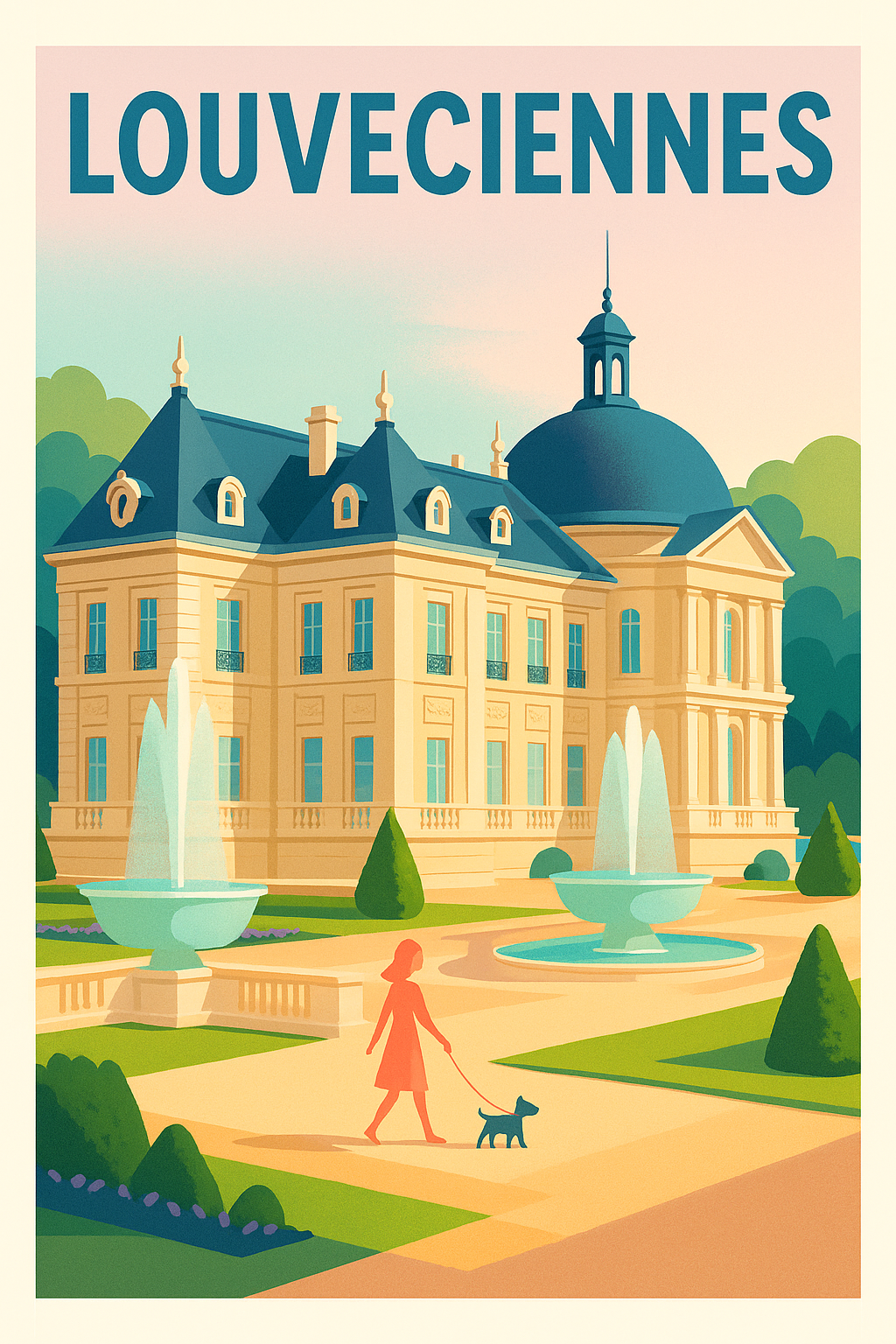 Affiche de Louveciennes - Élégance et sérénité au cœur du patrimoine
