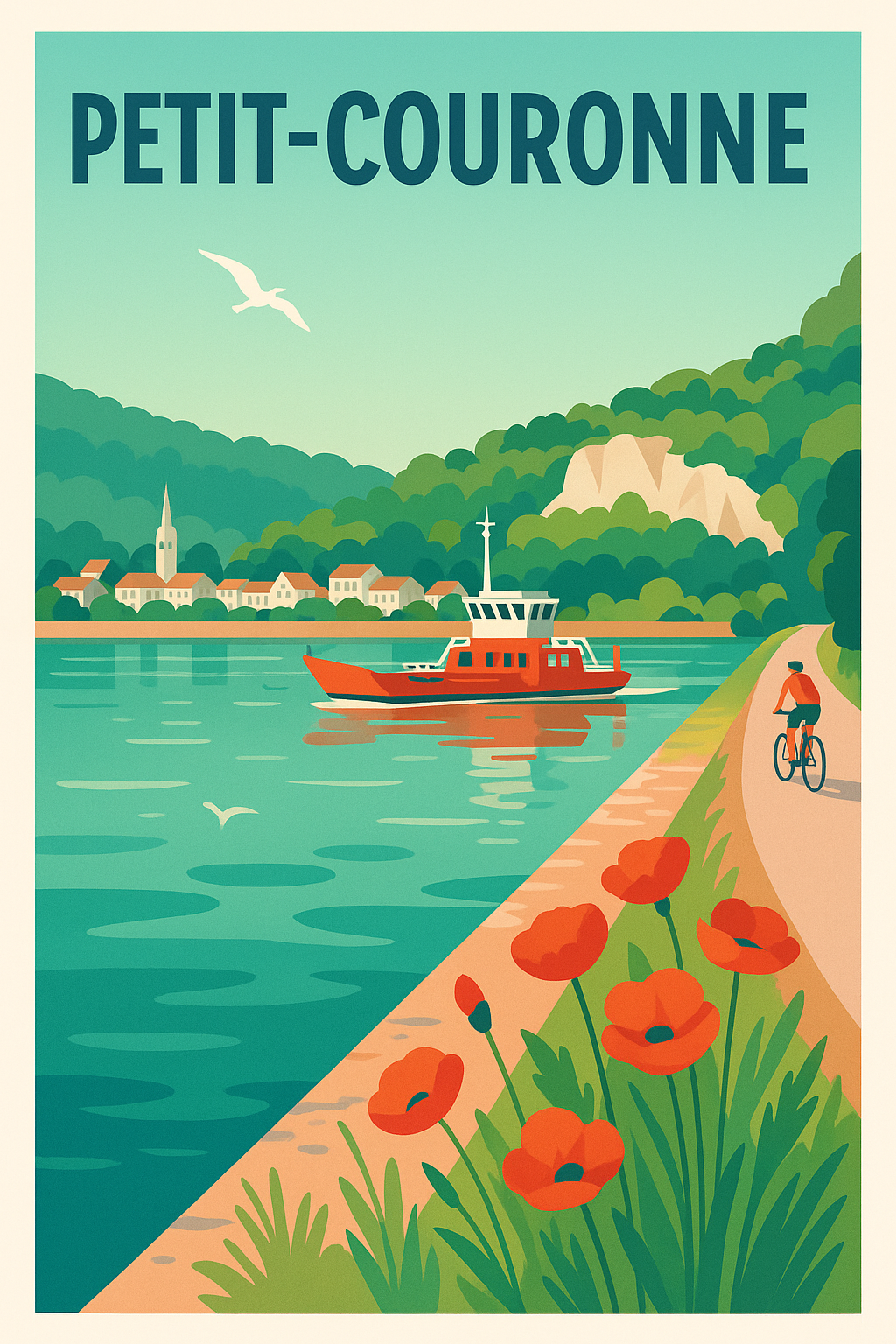 Affiche de Petit-Couronne - L'Évasion Nature au Bord de l'Eau