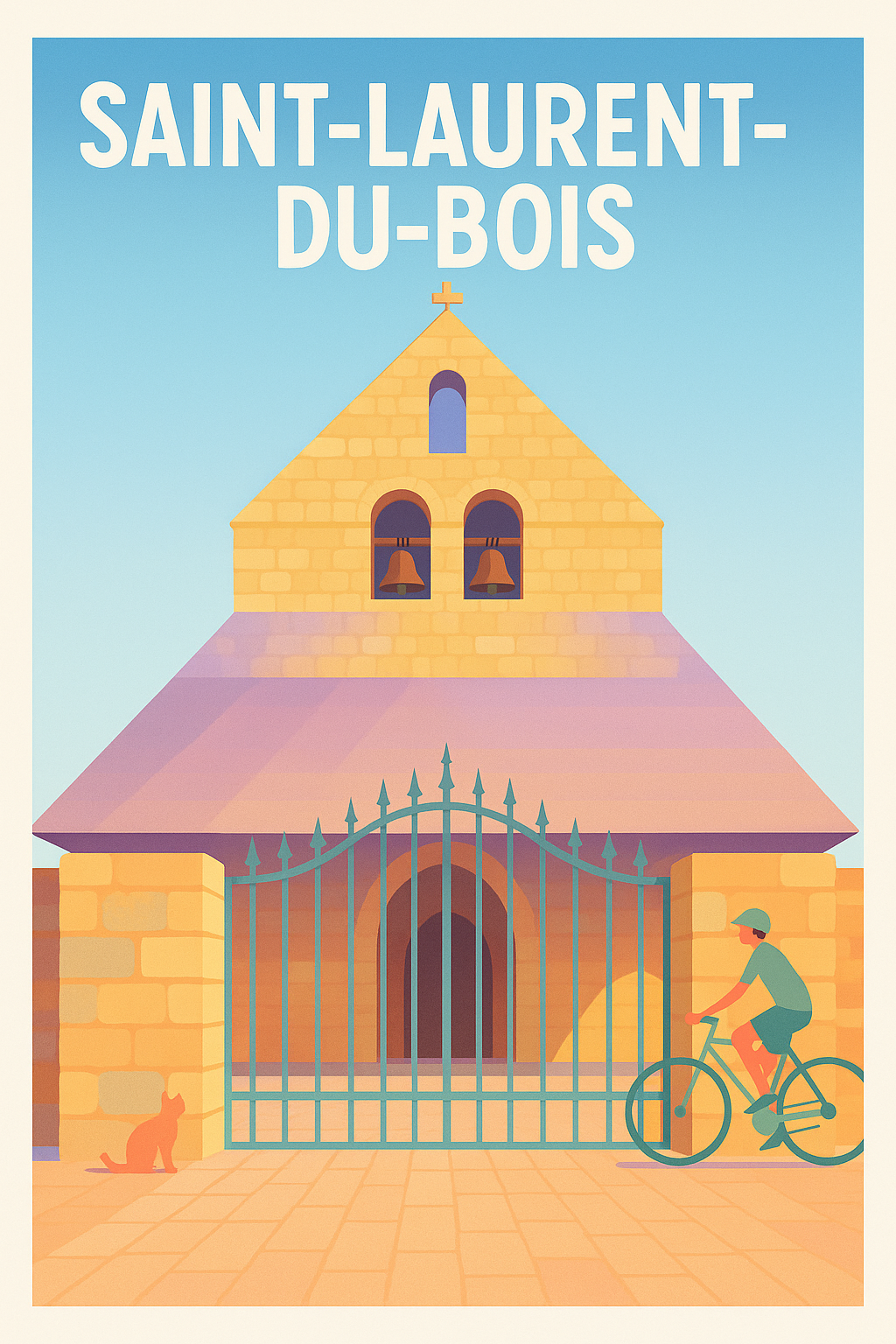 Affiche de Saint-Laurent-du-Bois - Tranquillité et charme authentique