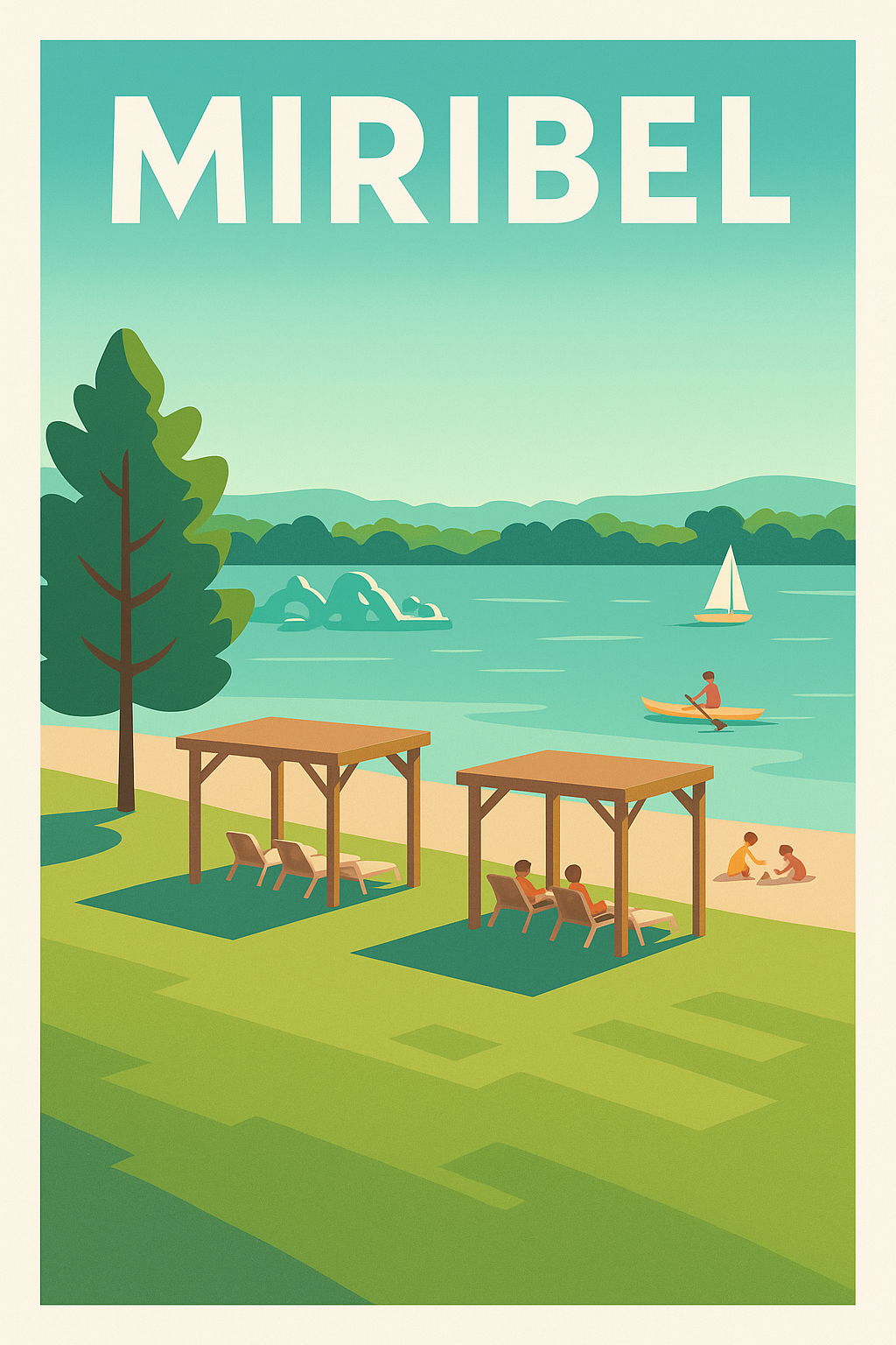 Affiche de Miribel - Évasion au bord de l'eau