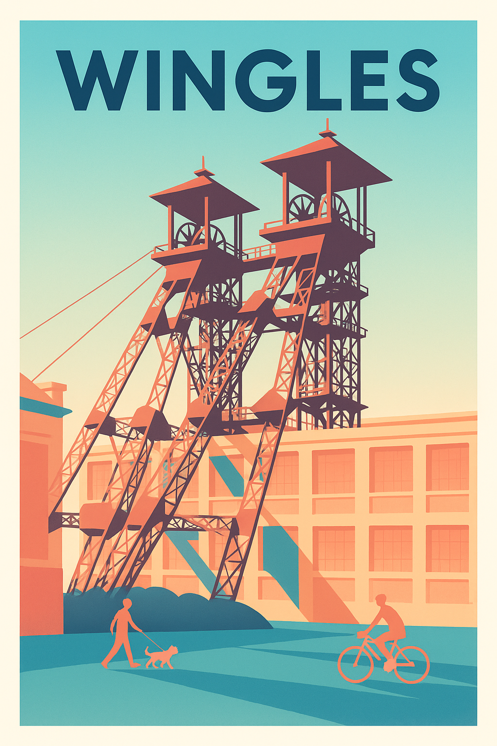 Affiche de Wingles - Patrimoine industriel et douceur de vivre