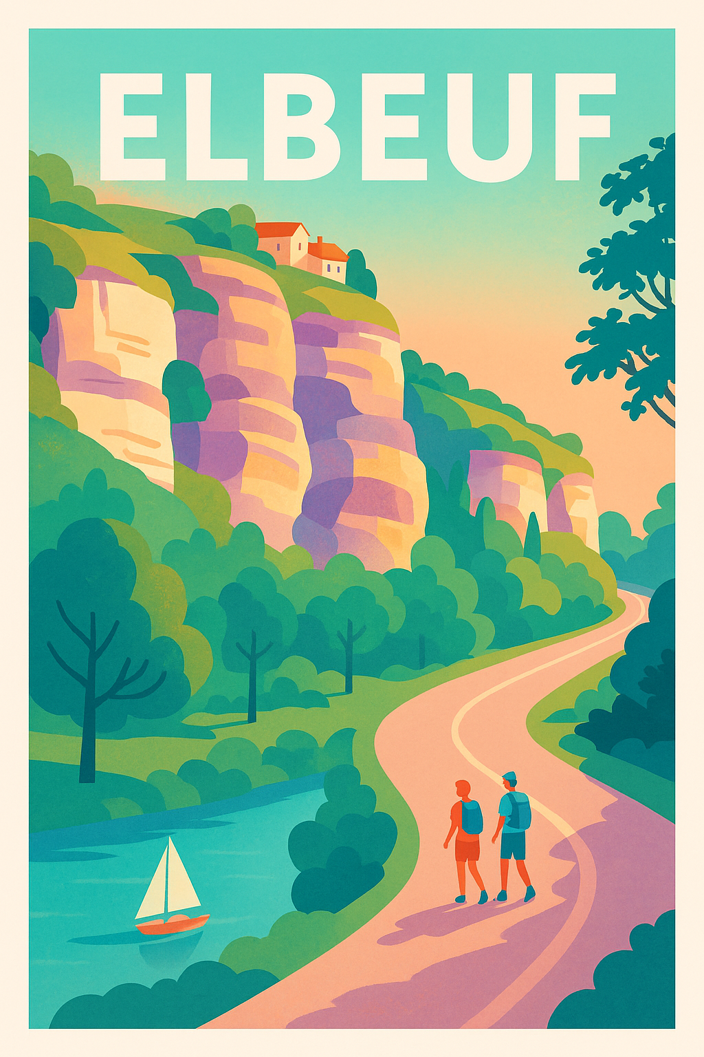 Affiche de Elbeuf - Escapade nature et douceur de vivre