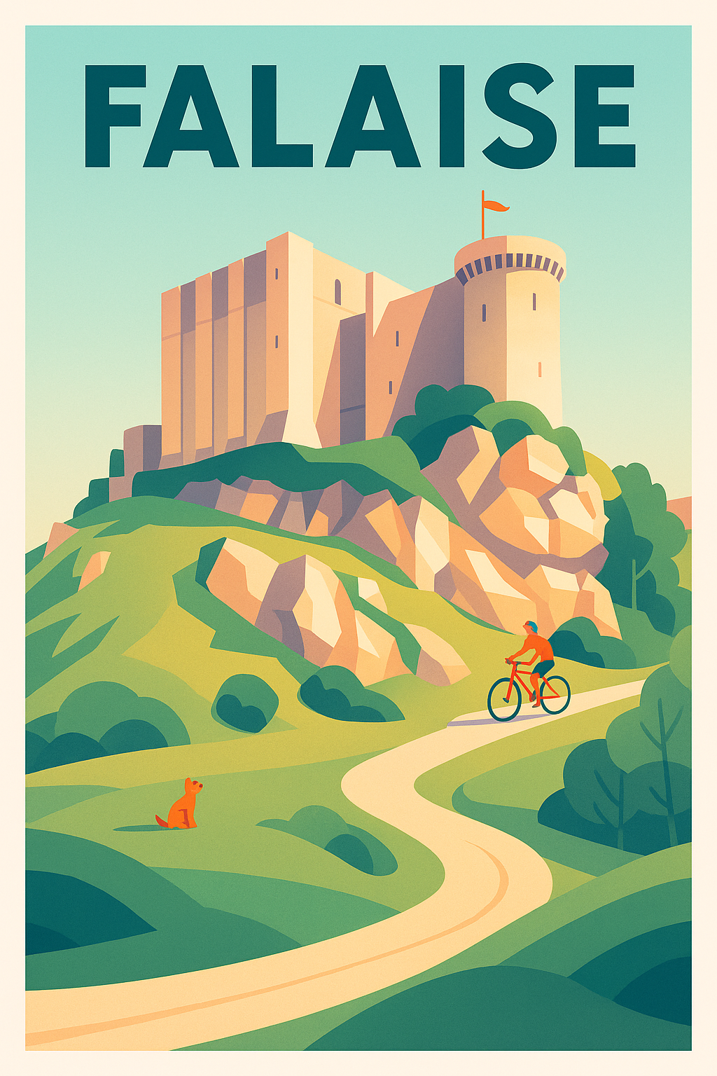 Affiche de Falaise - L'envoûtante forteresse normande