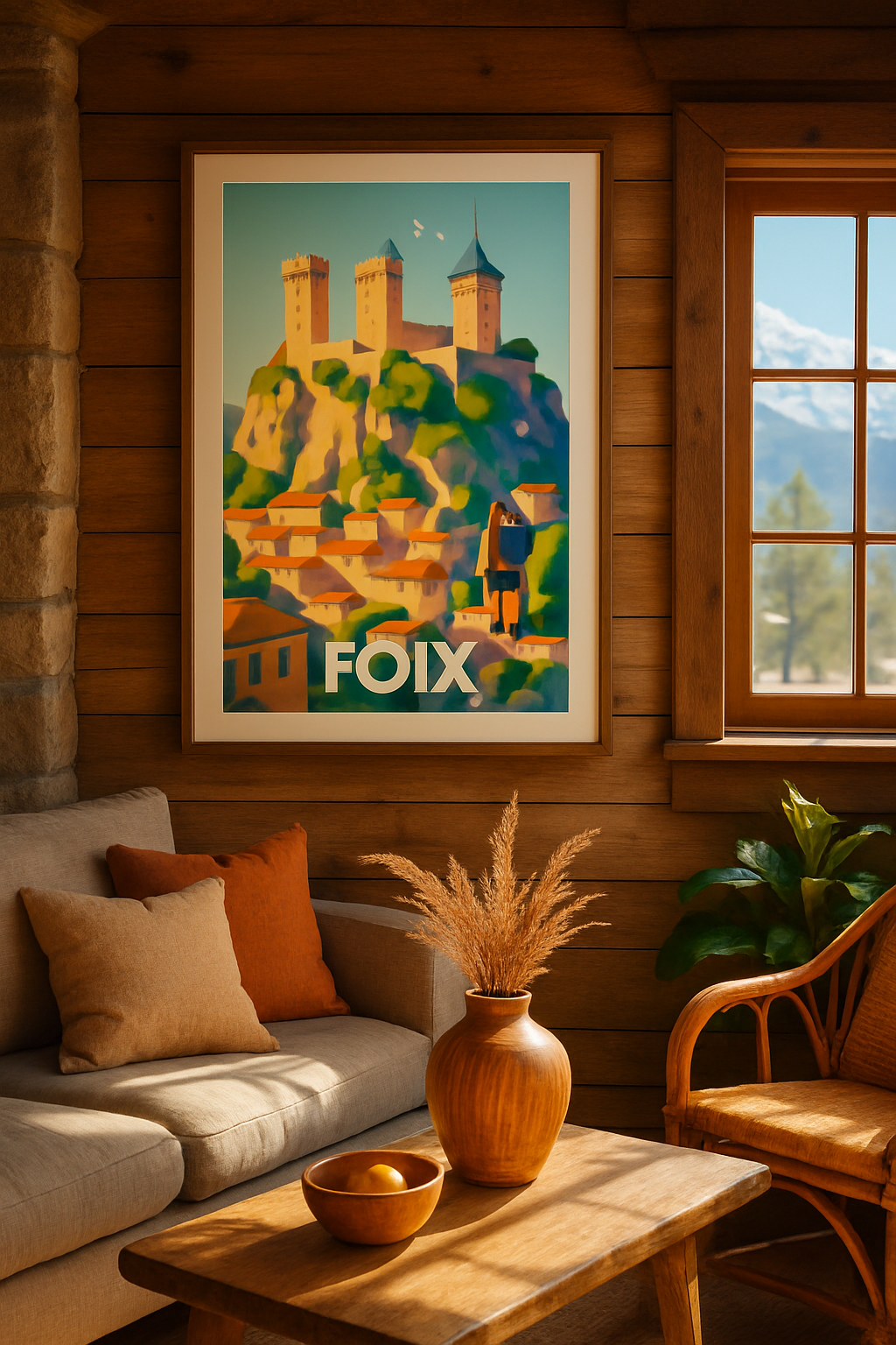 Mise en situation Affiche de Foix - L'escapade médiévale incontournable