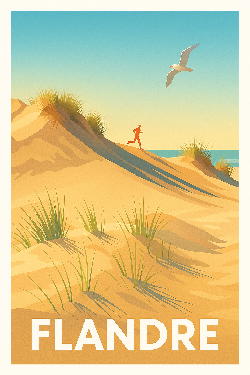 Affiche de Flandre - Évasion en bord de mer