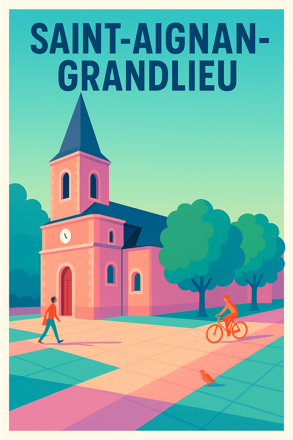 Affiche de Saint-Aignan-Grandlieu - Charme et quiétude au village