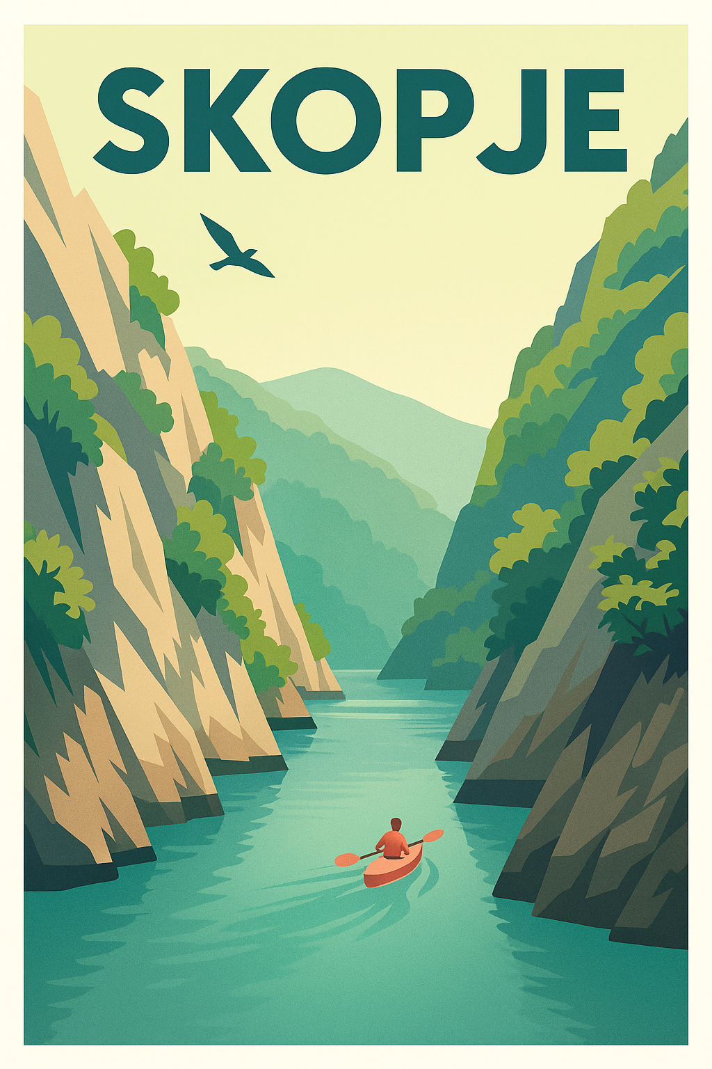 Affiche de Skopje - Évasion en pleine nature