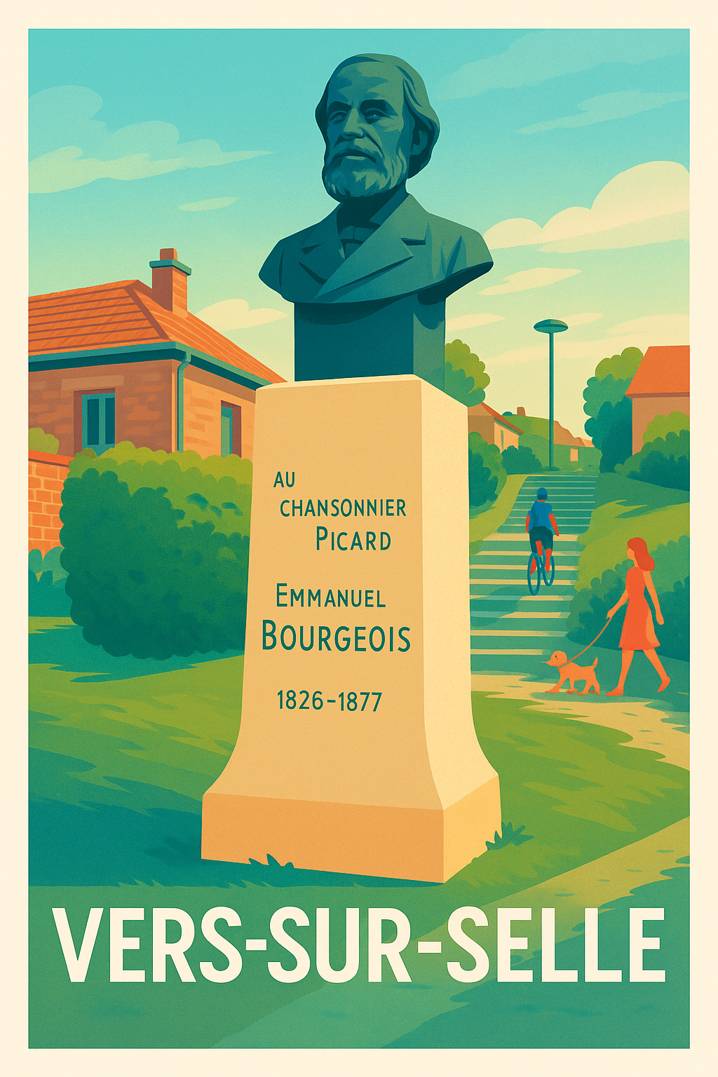 Affiche de Vers-sur-Selle - L'élégance du patrimoine local