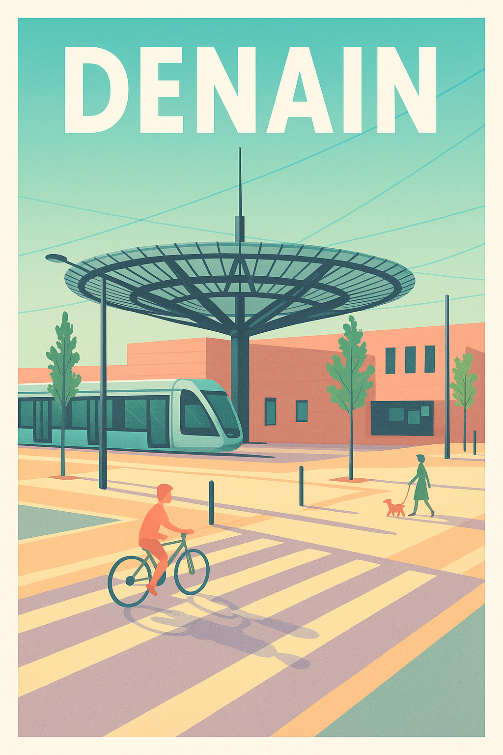 Affiche de Denain - Modernité et dynamisme urbain