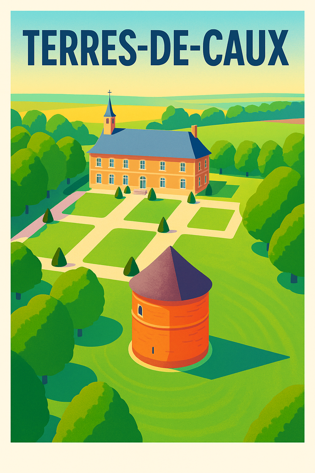 Affiche de Terres-de-Caux - Charme bucolique et patrimoine préservé
