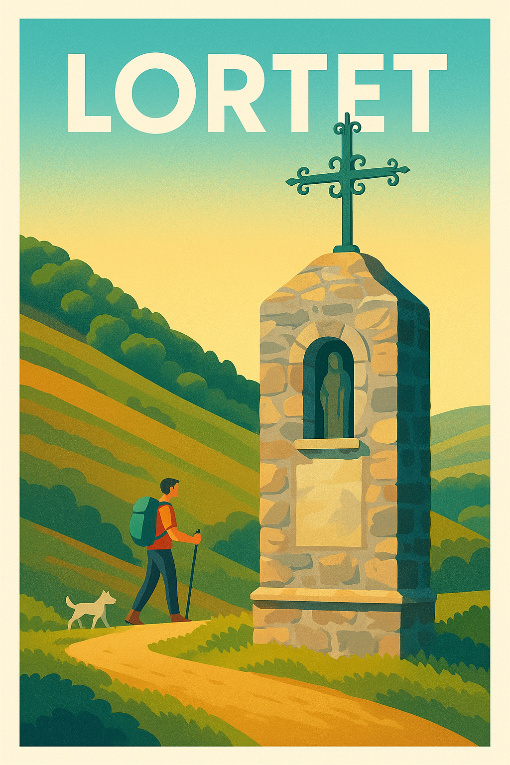 Affiche de Lortet - Randonnée et patrimoine au cœur des montagnes