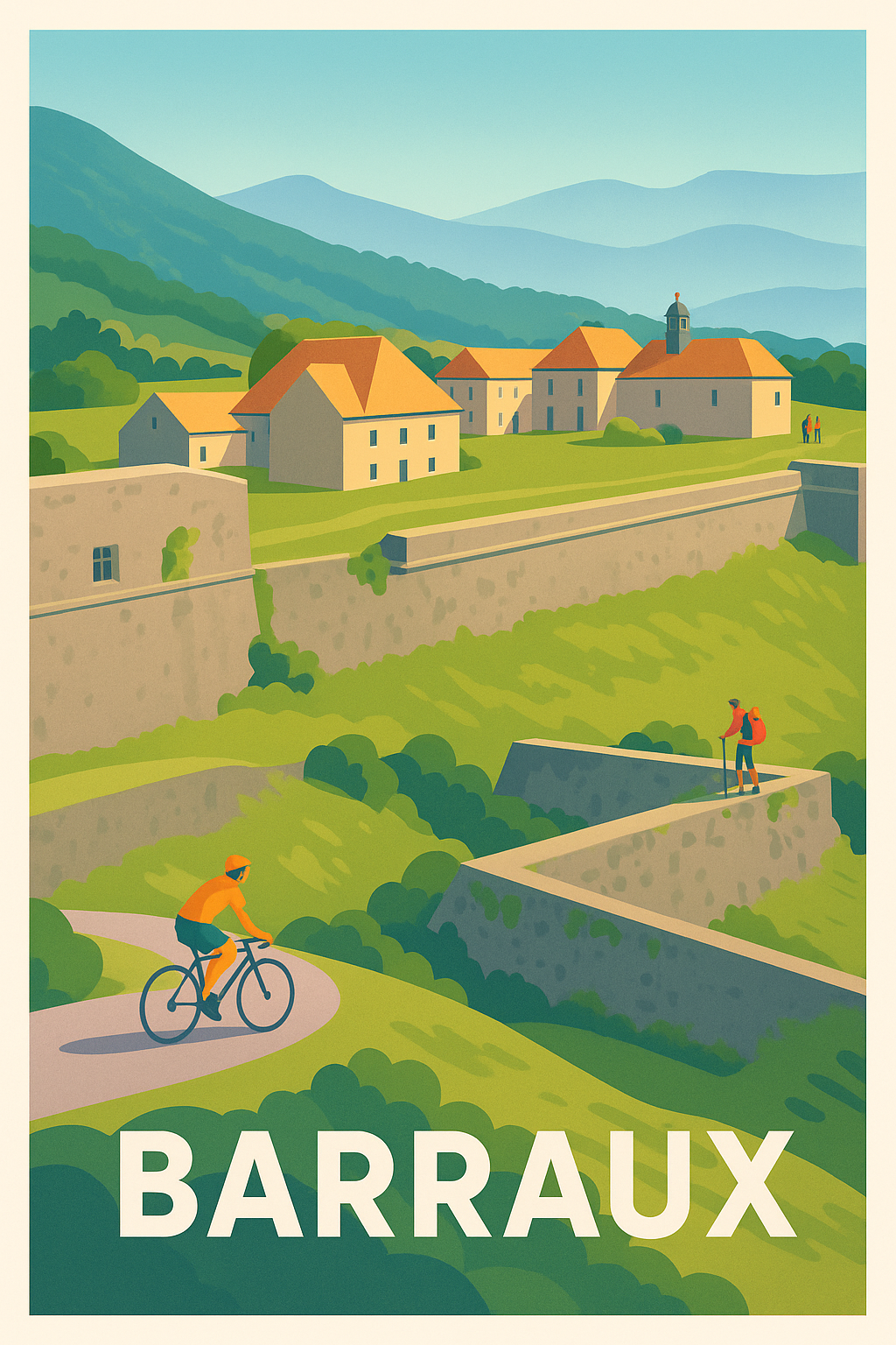 Affiche Barraux - Échappée verte au pied des remparts