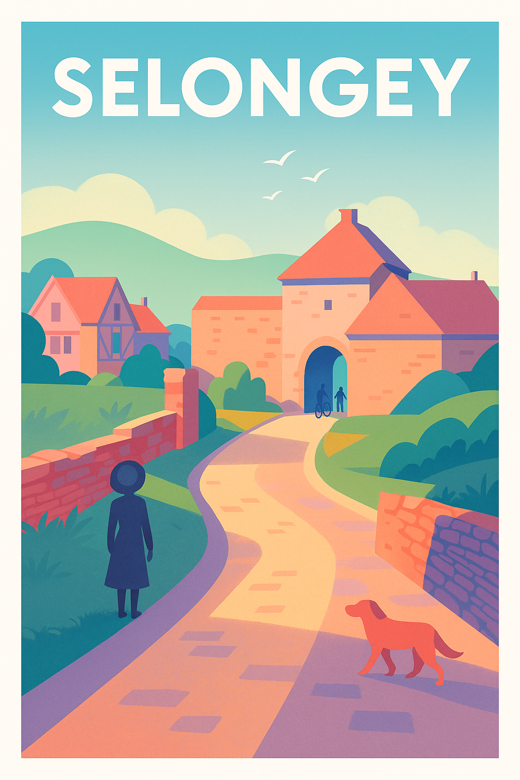 Affiche de Selongey - Charme et douceur d'un village paisible