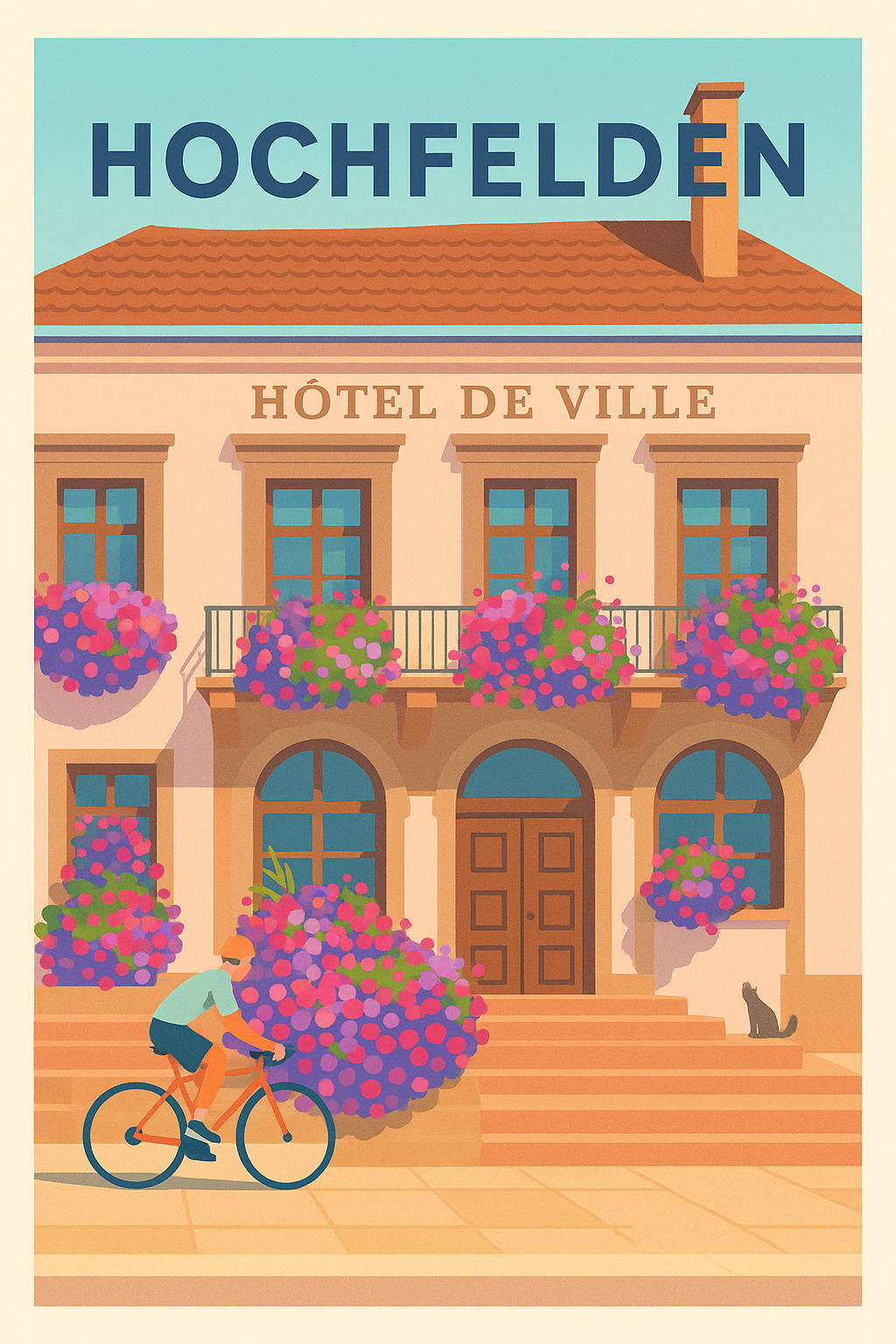 Affiche de Hochfelden - L'élégance tranquille de l'Hôtel de Ville