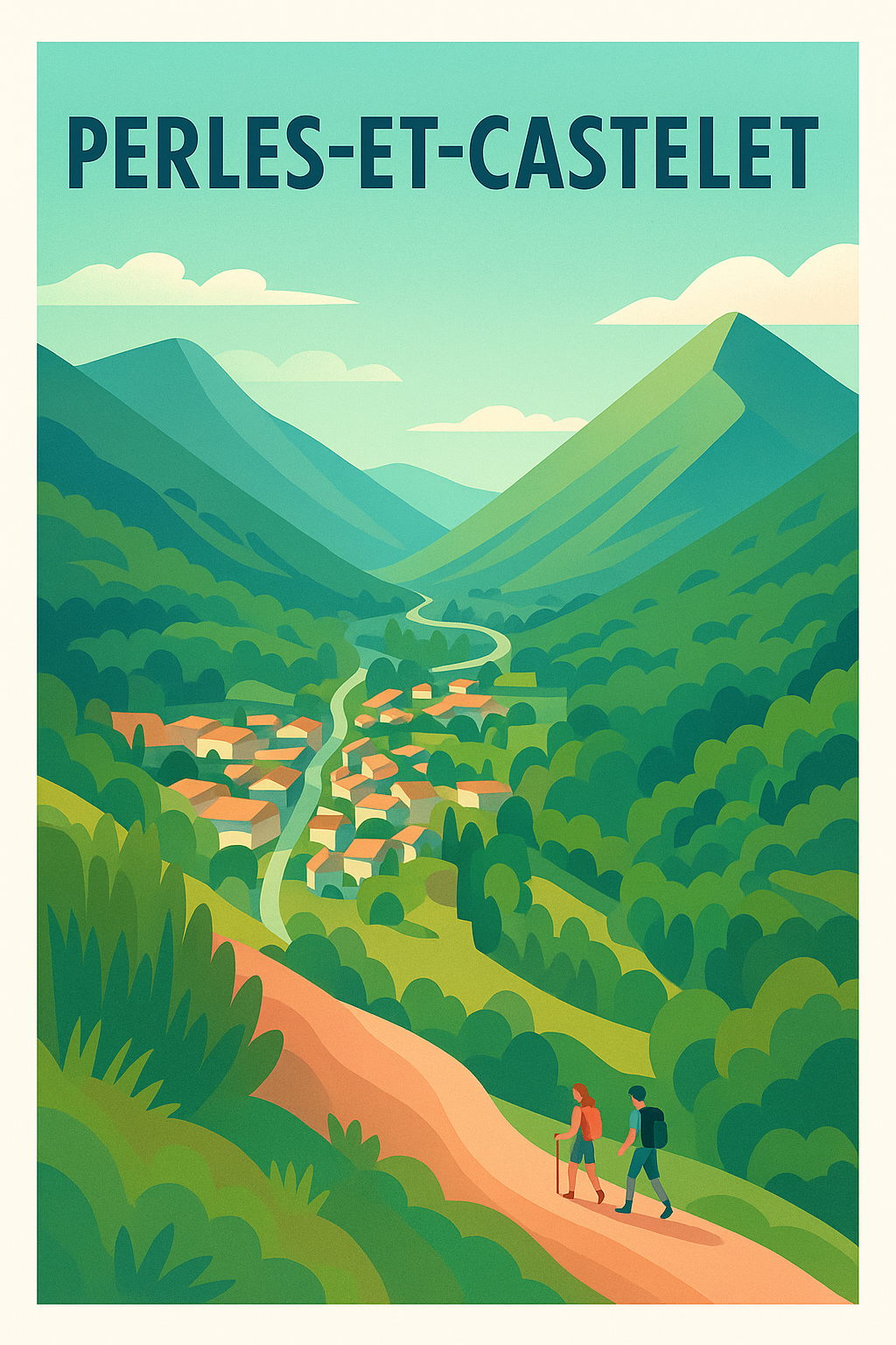 Affiche de Perles-et-Castelet - Évasion nature et randonnée