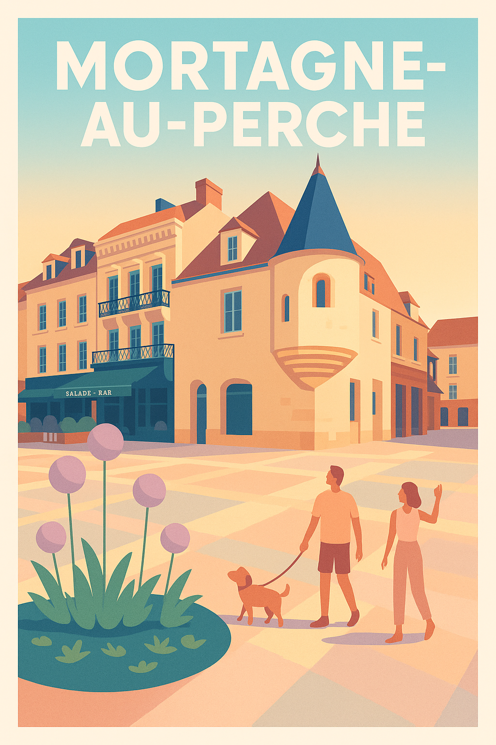Affiche de Mortagne-au-Perche - Charme et douceur de la ville normande