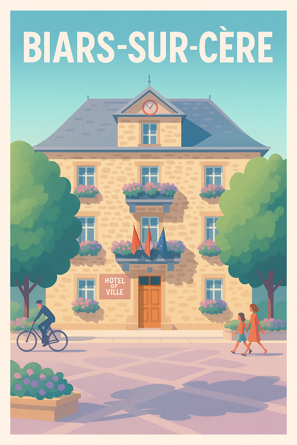 Affiche de Biars-sur-Cère - Charme et sérénité au cœur du village