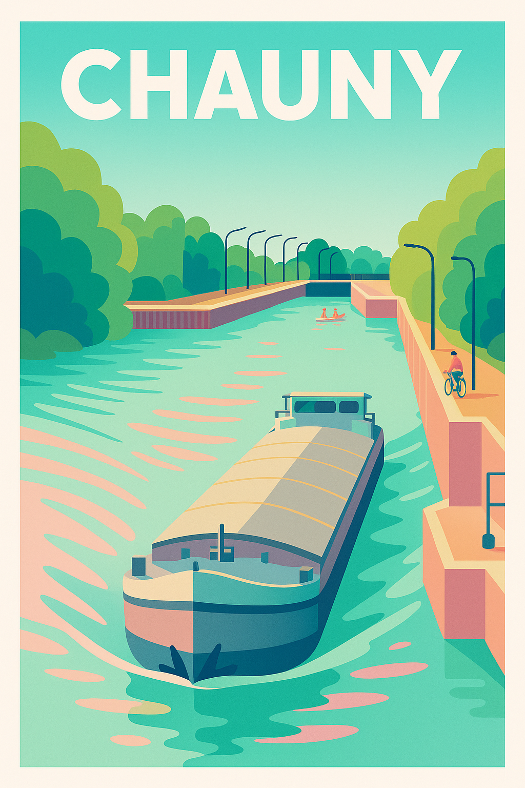 Affiche de Chauny - Sérénité au fil de l'eau