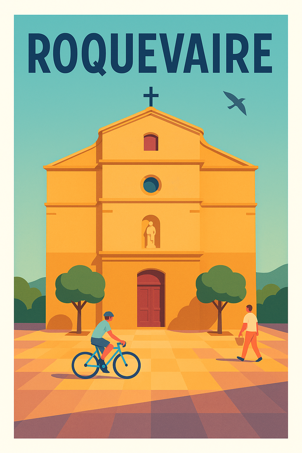 Affiche de Roquevaire - Charme Provençal en lumière douce