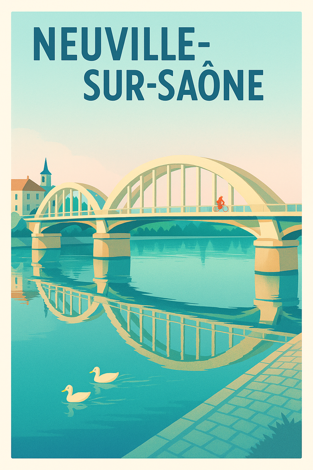 Affiche de Neuville-sur-Saône - Charme et sérénité au bord de l'eau