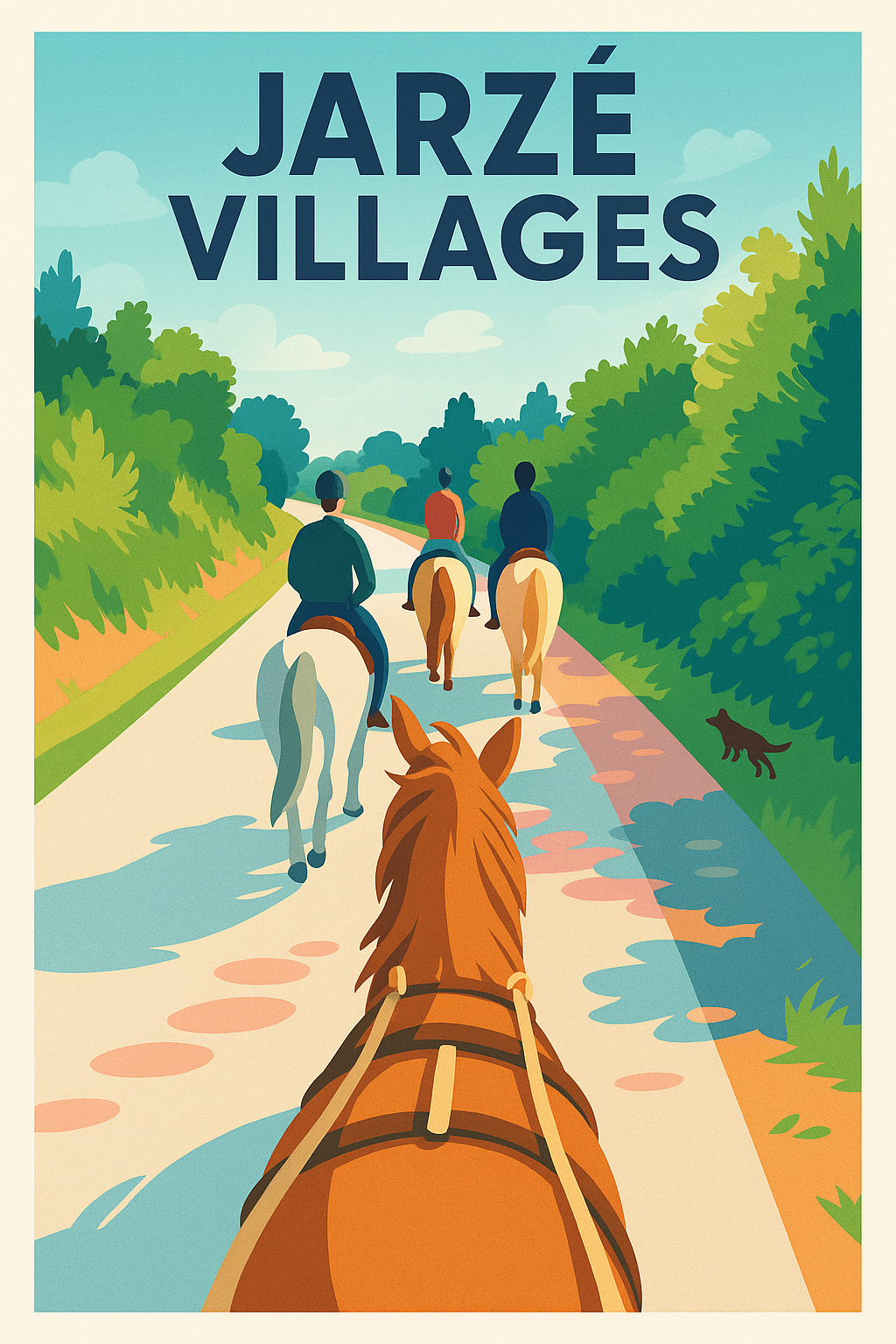 Affiche de Jarzé Villages - Balade équestre au cœur de la nature