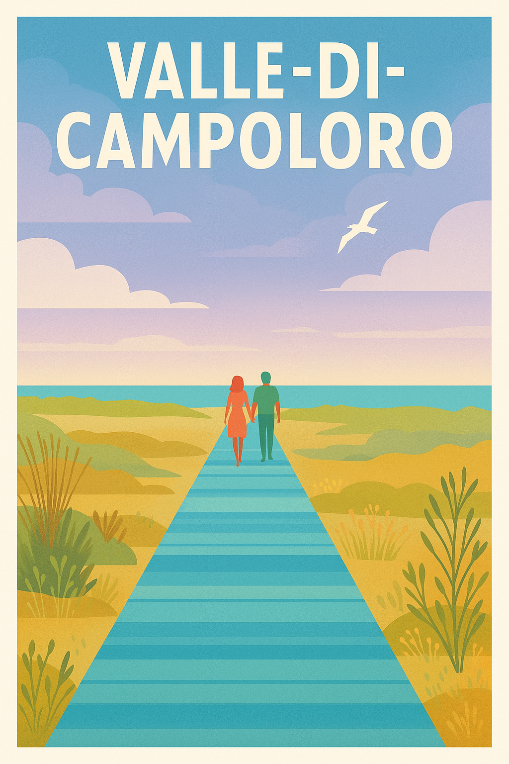 Affiche de Valle di Campoloro - Promenade au bord de la mer